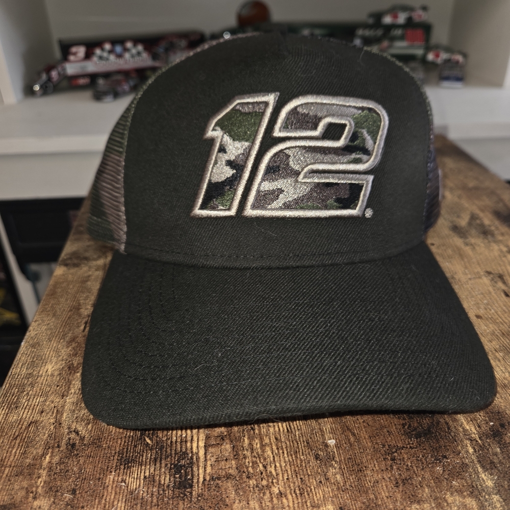 Ryan Blaney Military Appreciation Camo #12 Trucker Hat
